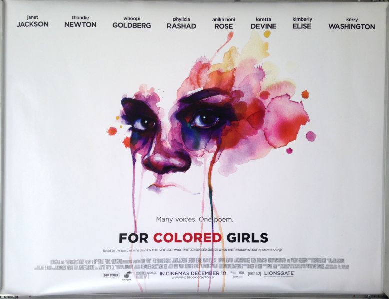 Cinema Poster: FOR COLORED GIRLS 2010 (Quad) Thandie Newton Whoopi Goldberg Cinema Poster: FOR COLORED GIRLS 2010 (Quad) Thandie Newton Whoopi Goldberg