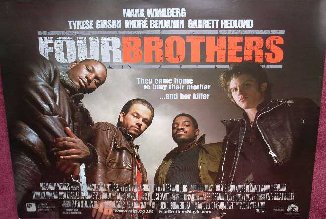 FOUR BROTHERS: Advance UK Quad Film Poster