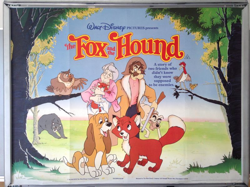 Cinema Poster: FOX AND THE HOUND, THE 1981 (Quad) Kurt Russell