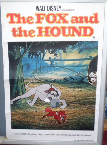 FOX AND THE HOUND, THE: 'Dog' Double Crown UK Quad Film Poster FOX AND THE HOUND, THE: 'Dog' Double Crown UK Quad Film Poster