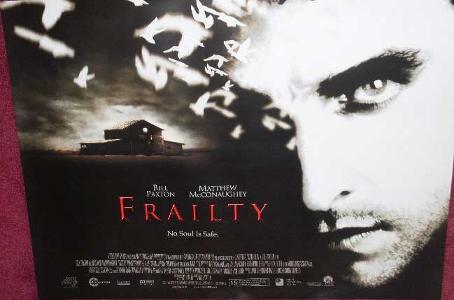 FRAILTY: Main UK Quad Film Poster
