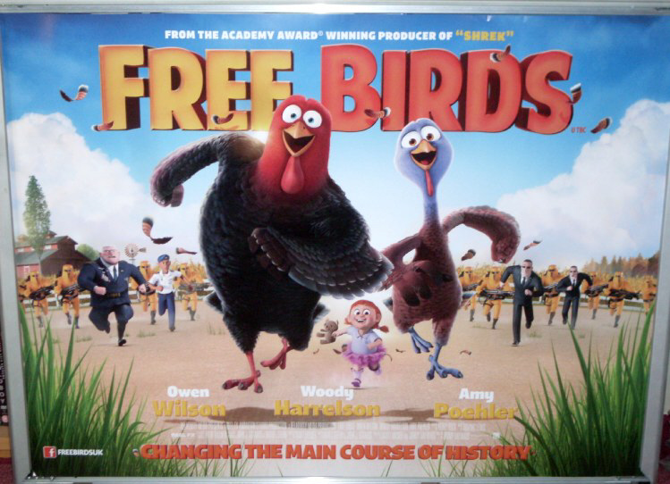 FREE BIRDS: UK Quad Film Poster