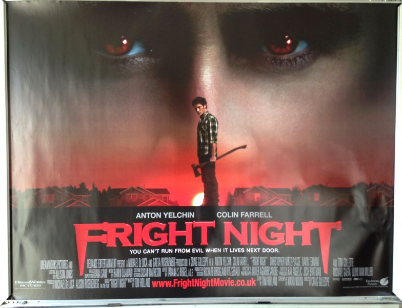 Cinema Poster: FRIGHT NIGHT 2011 (Quad) Anton Yelchin Colin Farrell David Tennant