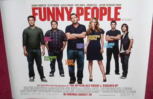 FUNNY PEOPLE: 'Group' UK Quad Film Poster