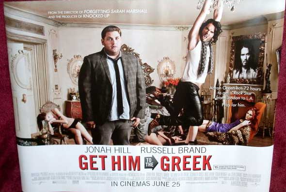 GET HIM TO THE GREEK: UK Quad Film Poster