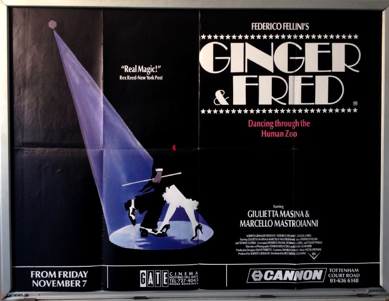 Cinema Poster: GINGER & FRED 1986 (Quad) Federico Fellini Marcello Mastroianni