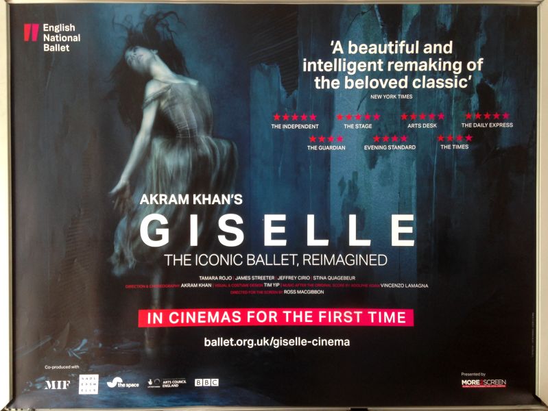 Cinema Poster: GISELLE 2018 (Quad) Akram Khan Tamara Rojo James Streeter Cinema Poster: GISELLE 2018 (Quad) Akram Khan Tamara Rojo James Streeter