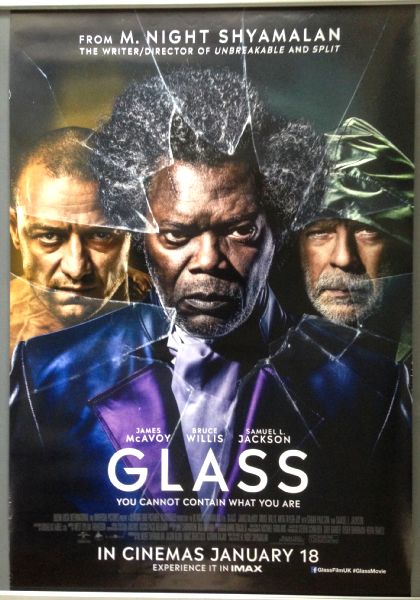 Cinema Poster: GLASS 2019 (Main One Sheet) Bruce Willis Samuel L. Jackson