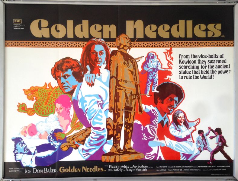 Cinema Poster: GOLDEN NEEDLES 1974 (Quad) Joe Don Baker Elizabeth Ashley Cinema Poster: GOLDEN NEEDLES 1974 (Quad) Joe Don Baker Elizabeth Ashley
