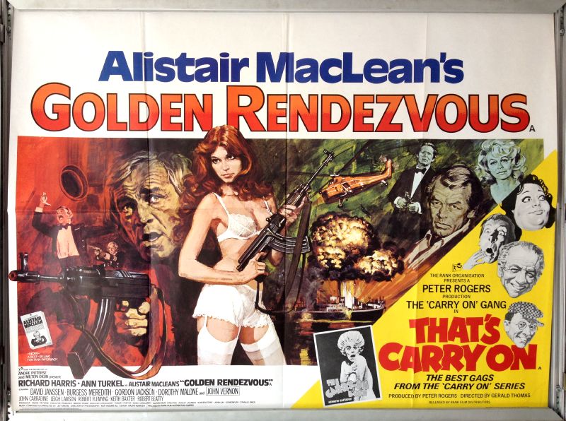 Cinema Poster: GOLDEN RENDEZVOUS/THAT'S CARRY ON 1977 (Double Bill Quad)
