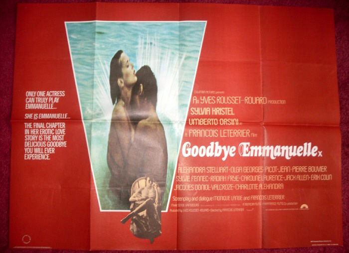 GOODBYE EMMANUELLE: UK Quad Film Poster