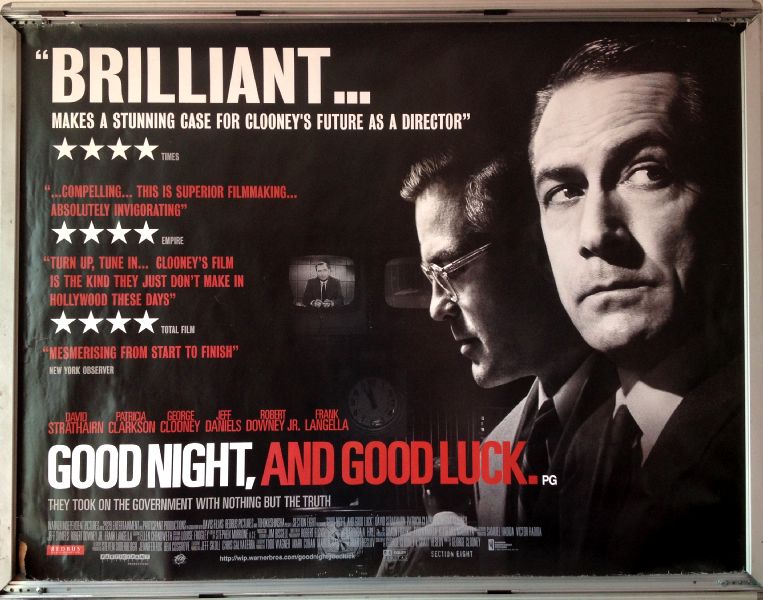 Cinema Poster: GOOD NIGHT, AND GOOD LUCK 2006 (Quad) George Clooney