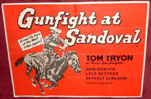 GUNFIGHT AT SANDOVAL: UK Quad Film Poster