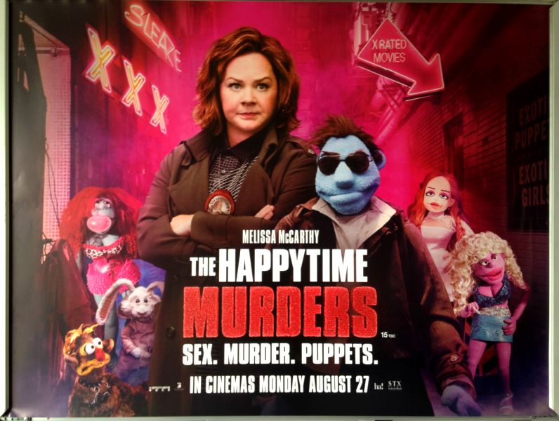 Cinema Poster: HAPPYTIME MURDERS, THE 2018 (Alley Quad) Melissa McCarthy