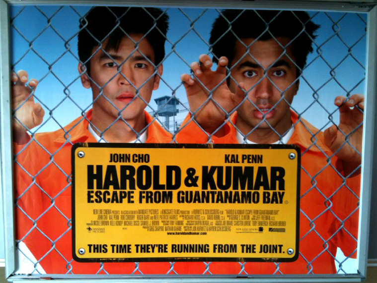 HAROLD & KUMAR ESCAPE FROM GUANTANAMO BAY : Main UK Quad Film Poster