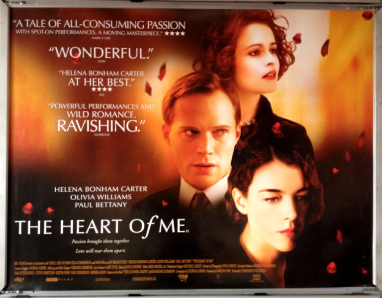 Cinema Poster: HEART OF ME, THE 2003 (Quad) Helena Bonham Carter Olivia Williams