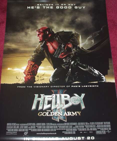 HELLBOY II THE GOLDEN ARMY: Version 2 One Sheet Film Poster
