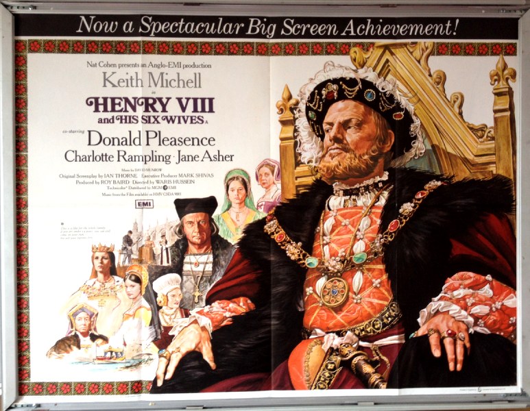 Cinema Poster: HENRY VIII & HIS SIX WIVES 1972 (Quad) Keith Michell Jane Asher