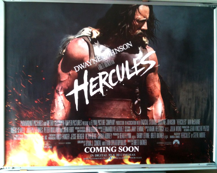 HERCULES (2014): Main UK Quad Film Poster