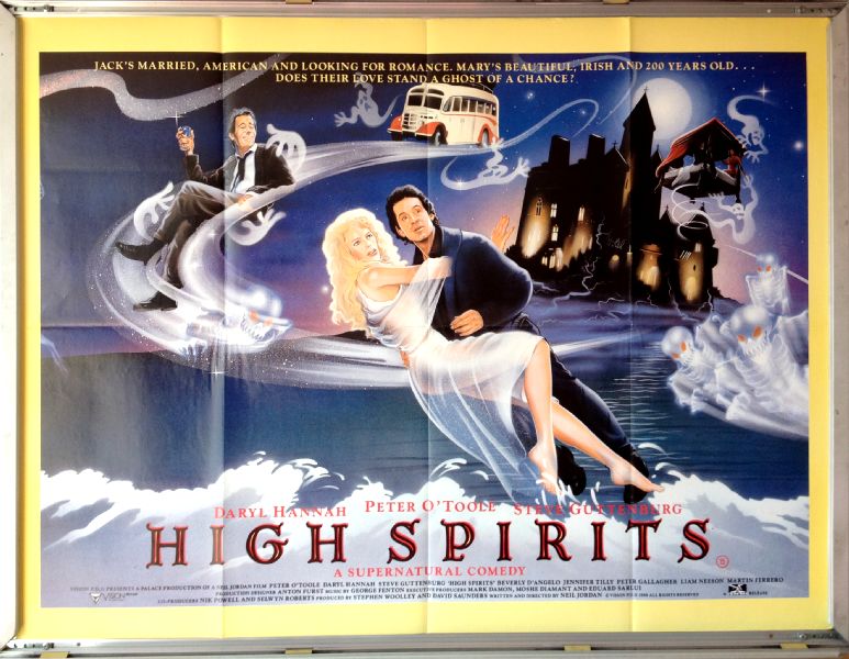 Cinema Poster: HIGH SPIRITS 1988 (Quad) Peter O'Toole Daryl Hannah Steve Guttenberg