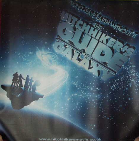 HITCHHIKER'S GUIDE TO THE GALAXY: Large Sticker