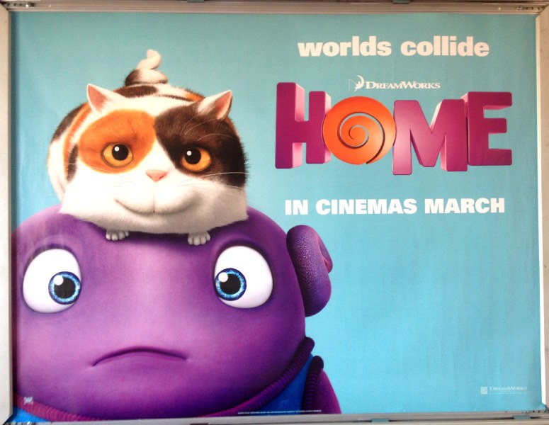 Cinema Poster: HOME 2015 (Advance Quad) Jennifer Lopez Rihanna Steve Martin