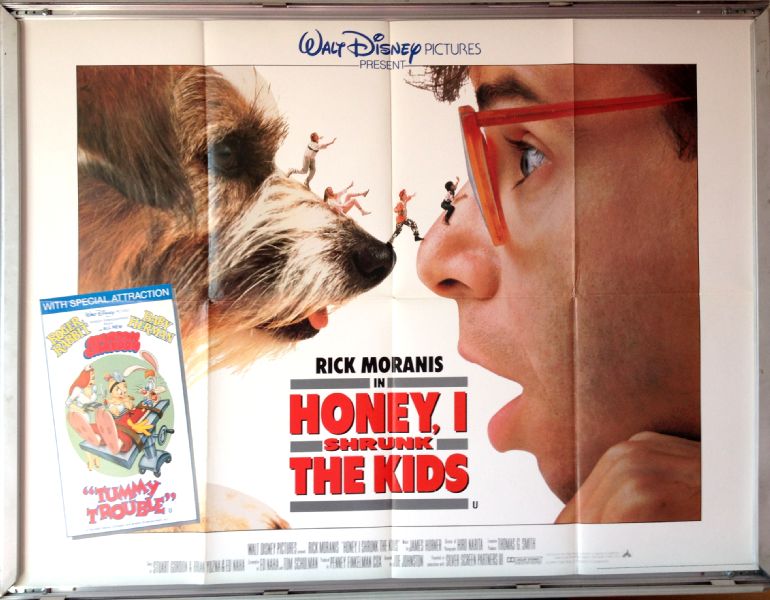 Cinema Poster: HONEY I SHRUNK THE KIDS 1989 (Main Quad) Rick Moranis Matt Frewer