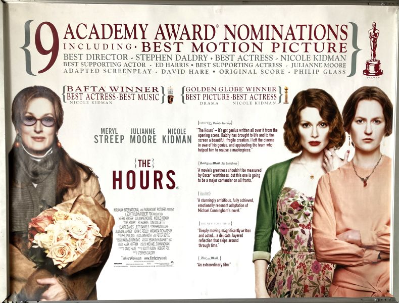 Cinema Poster: HOURS, THE 2002 (Quad) Nicole Kidman Julianne Moore Meryl Streep