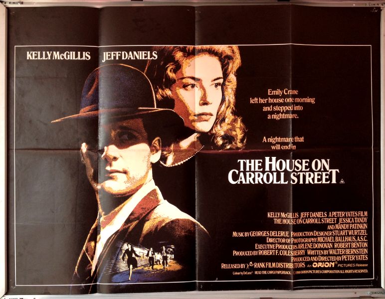 Cinema Poster: HOUSE ON CARROLL STREET, THE 1988 (Quad) Kelly McGillis
