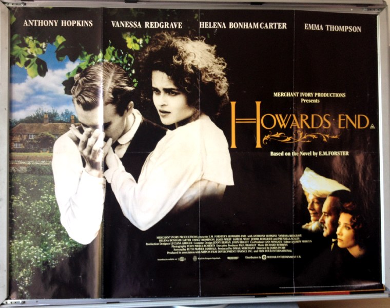 Cinema Poster: HOWARDS END 1992 (Quad) Helena Bonham Carter Emma Thompson