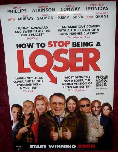 HOW TO STOP BEING A LOSER: One Sheet Film Poster