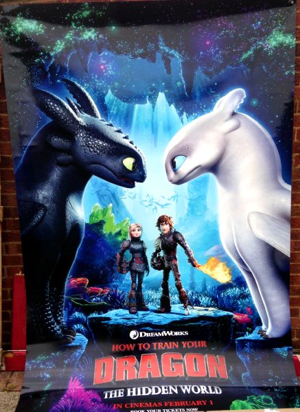 Cinema Banner: HOW TO TRAIN YOUR DRAGON THE HIDDEN WORLD 2019 (Two)
