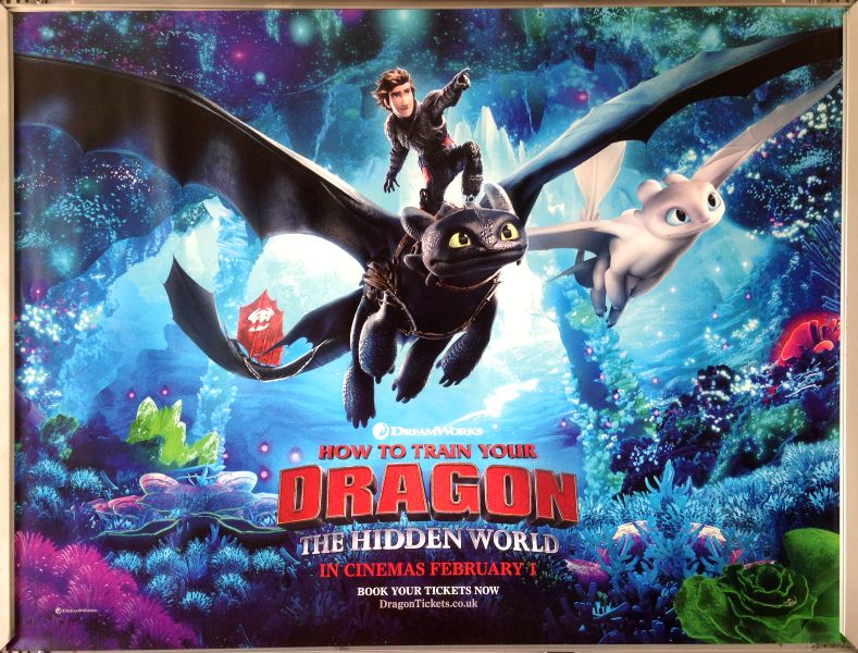 Cinema Poster: HOW TO TRAIN YOUR DRAGON THE HIDDEN WORLD 2019 (Point Quad)