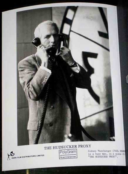 HUDSUCKER PROXY, THE: Publicity Still Paul Newman on Phones 
