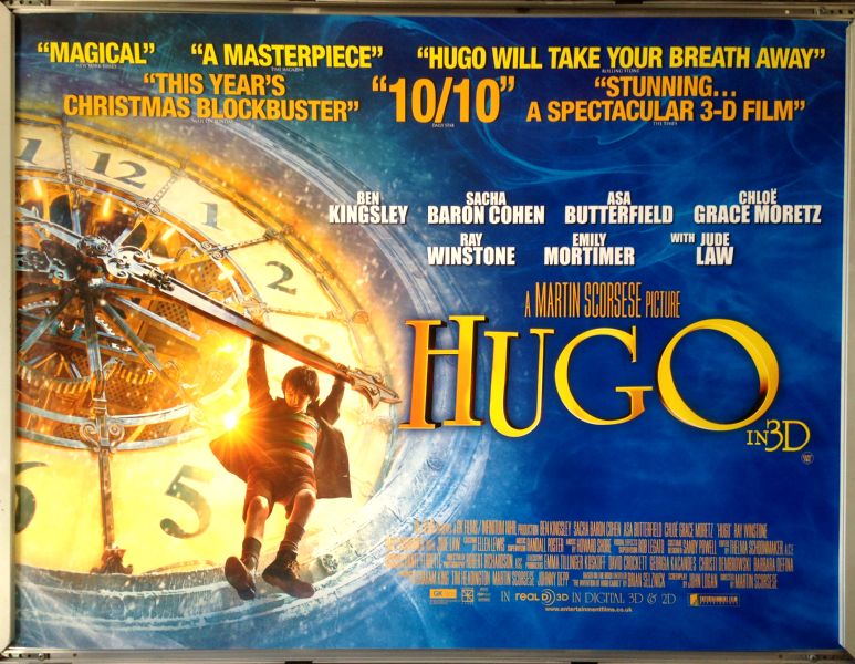 Cinema Poster: HUGO 2011 (Quad) Asa Butterfield Chlo Grace Moretz Jude Law