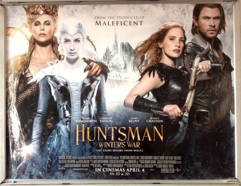 Cinema Poster: HUNTSMAN WINTER'S WAR 2016 (Main Quad) Charlize Theron Nick Frost
