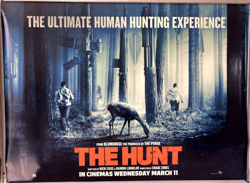 Cinema Poster: HUNT, THE 2020 (Quad) Betty Gilpin Hilary Swank Ike Barinholtz  