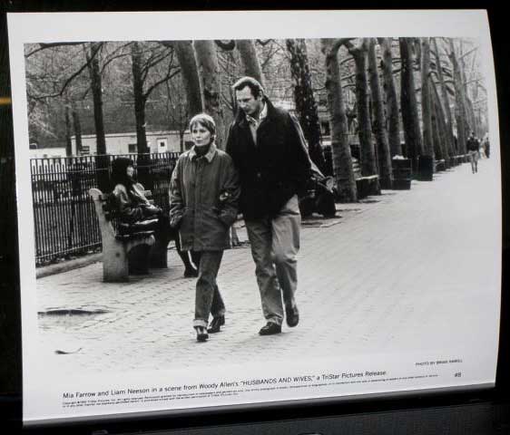 HUSBANDS AND WIVES: Publicity Still 8 Mia Farrow and Liam Neeson 