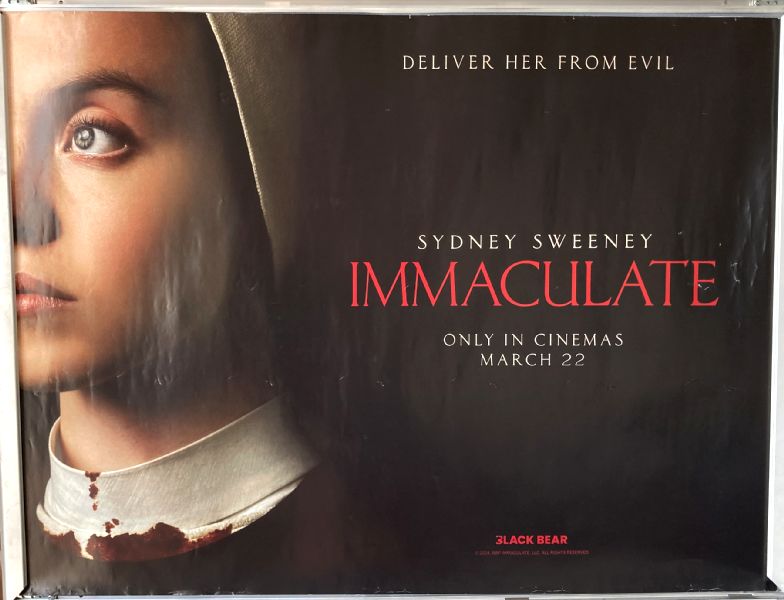 Cinema Poster: IMMACULATE 2024 (Quad) Sydney Sweeney lvaro Morte Simona Tabasco