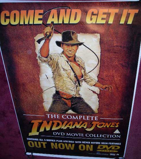 INDIANA JONES COLLECTION: Adshell DVD Collection Poster