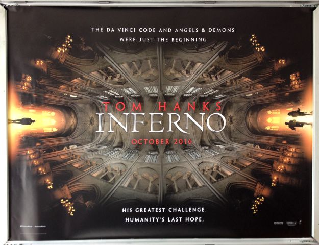 Cinema Poster: INFERNO  2016 (Advance Quad) Tom Hanks Felicity Jones