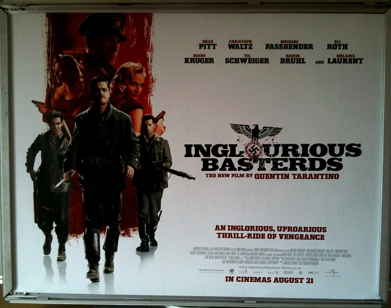 INGLOURIOUS BASTERDS: Main UK Quad Film Poster INGLOURIOUS BASTERDS: Main UK Quad Film Poster