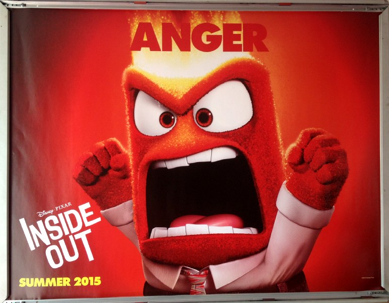 Cinema Poster: INSIDE OUT 2015 (Anger Quad) Amy Poehler Bill Hader