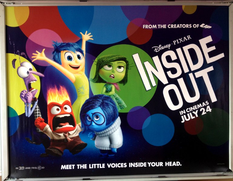 Cinema Poster: INSIDE OUT 2015 (Main Quad) Amy Poehler Bill Hader