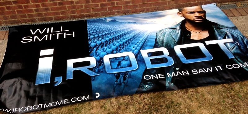 Cinema Banner: I, ROBOT 2004 Will Smith Bridget Moynahan
