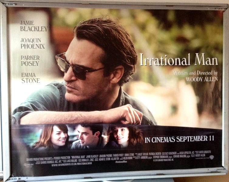 Cinema Poster: IRRATIONAL MAN 2015 (Quad) Woody Allen Joaquin Phoenix Emma Stone
