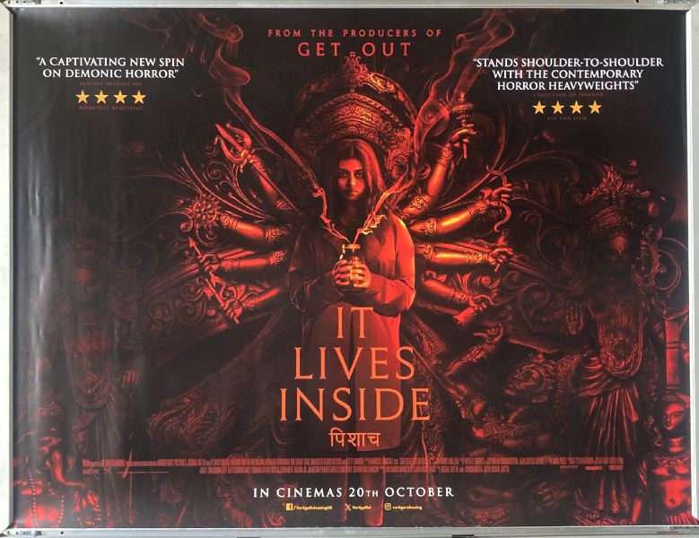 Cinema Poster: IT LIVES INSIDE 2023 (Main Quad) Megan Suri Neeru Bajwa Mohana Krishnan