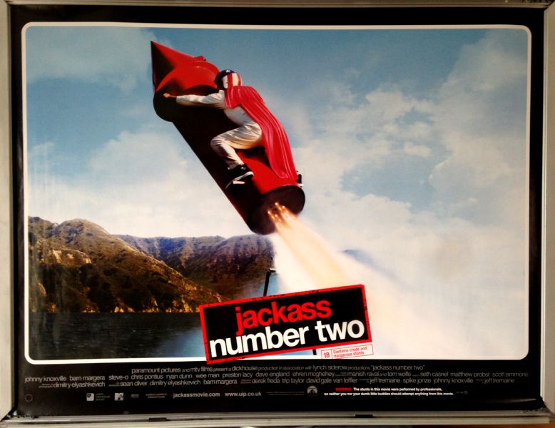 Cinema Poster: JACKASS NUMBER TWO 2006 (Main Quad) Johnny Knoxville Steve-O Cinema Poster: JACKASS NUMBER TWO 2006 (Main Quad) Johnny Knoxville Steve-O