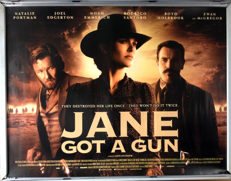 Cinema Poster: JANE GOT A GUN 2016 (Quad) Natalie Portman Ewan McGregor