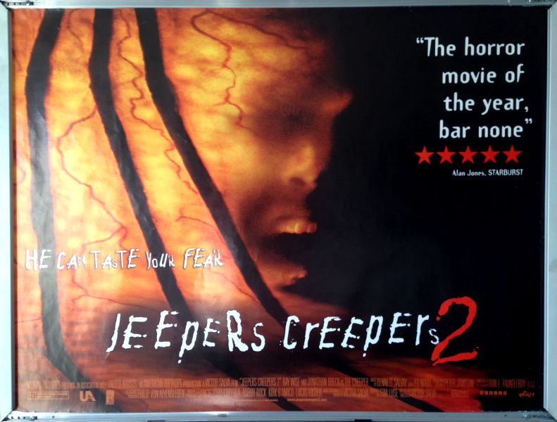 Cinema Poster: JEEPERS CREEPERS 2 2003 (Quad) Ray Wise Victor Salva Cinema Poster: JEEPERS CREEPERS 2 2003 (Quad) Ray Wise Victor Salva